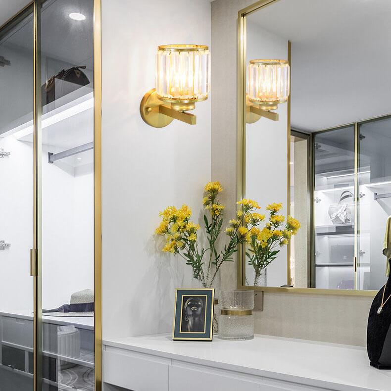 Elegant Glass Wall Lamp with Modern LED Lighting
