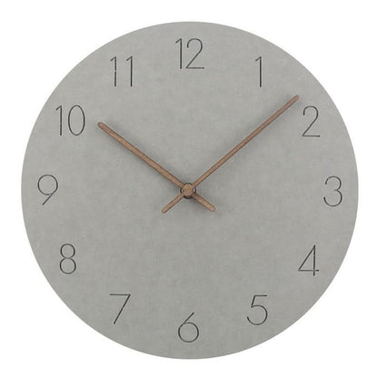 Quiet Modern Wooden Wall Clock