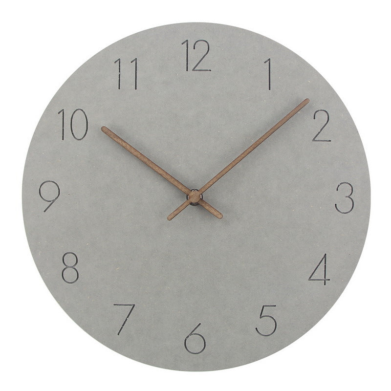 Modern Slim White Wall Clock 29cm