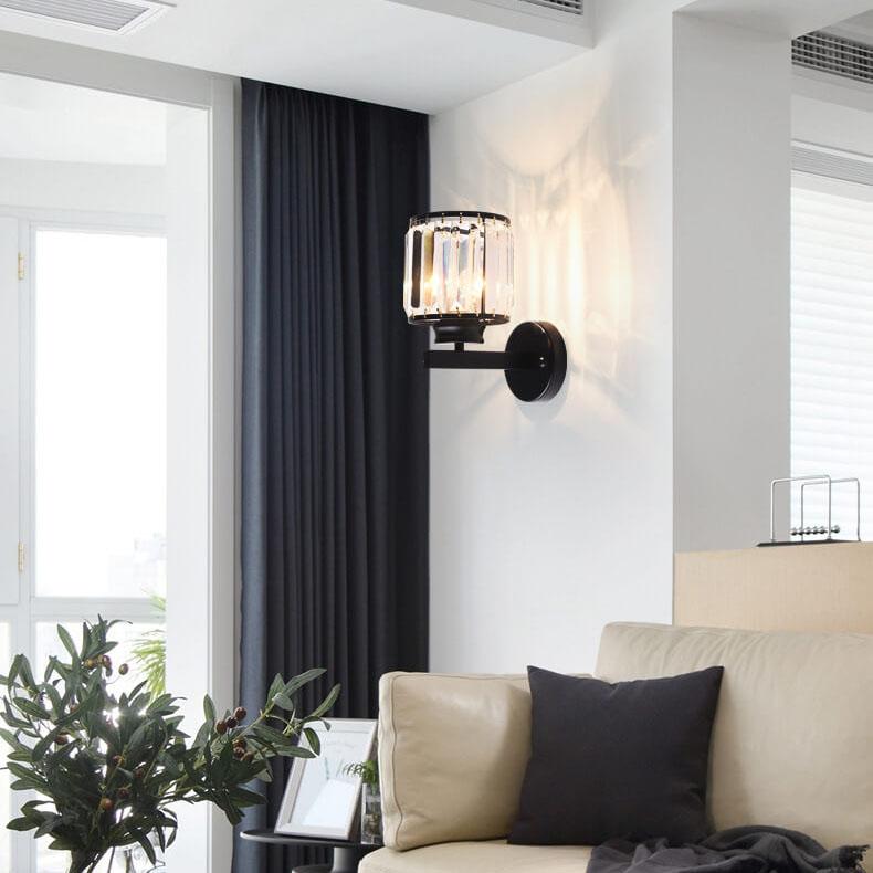 Elegant Glass Wall Lamp with Modern LED Lighting - Befez