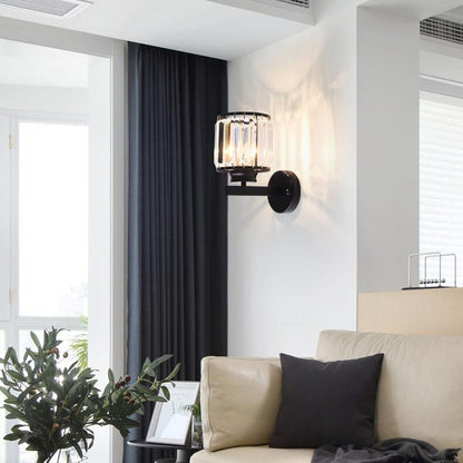 Elegant Glass Wall Lamp with Modern LED Lighting - Befez
