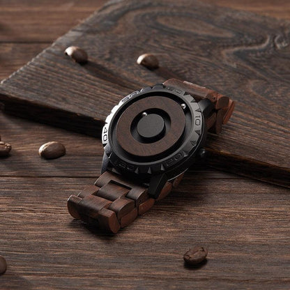 Sleek Magnetic Leather Watch for Men
