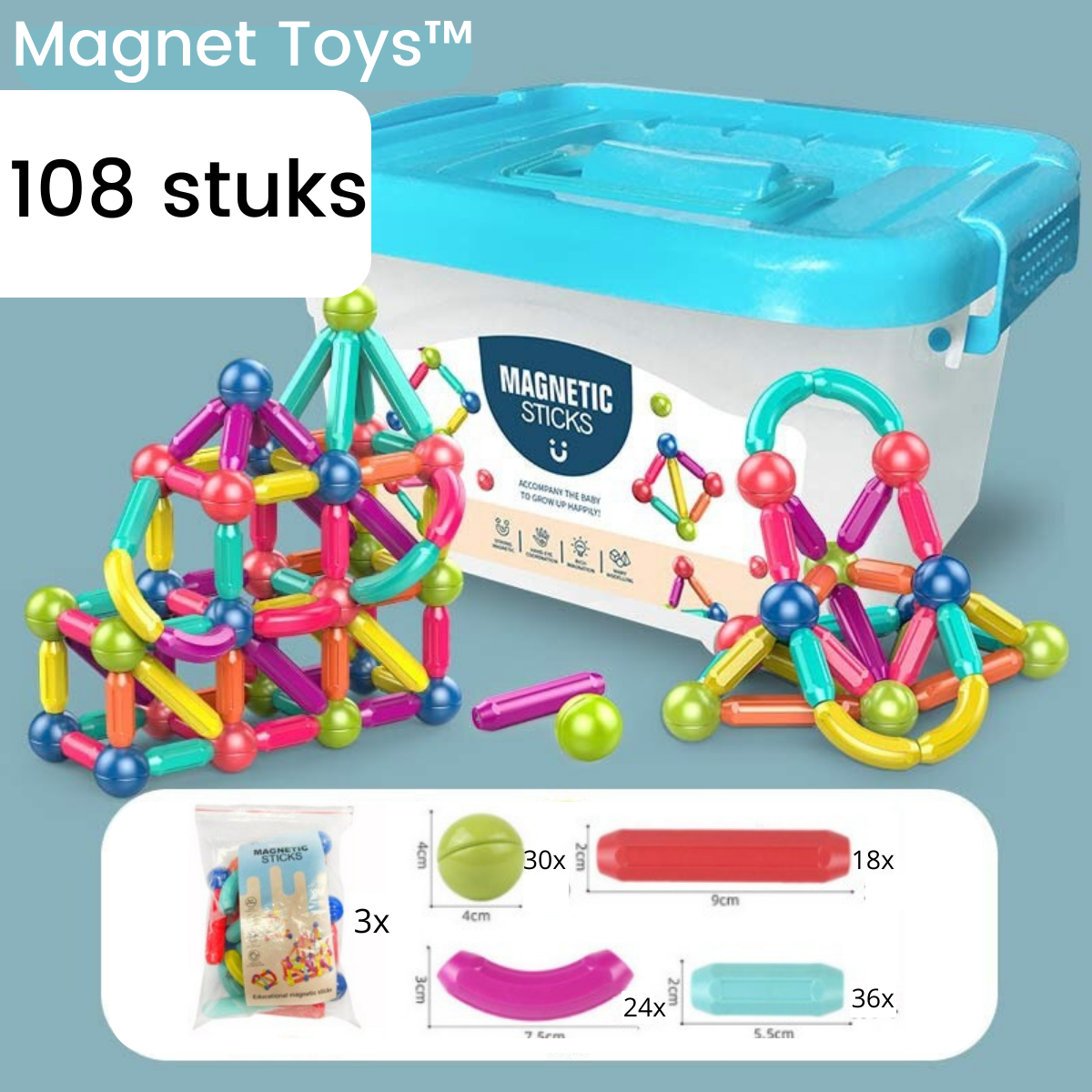 Colorful Art Sticks for Crafting and Design
