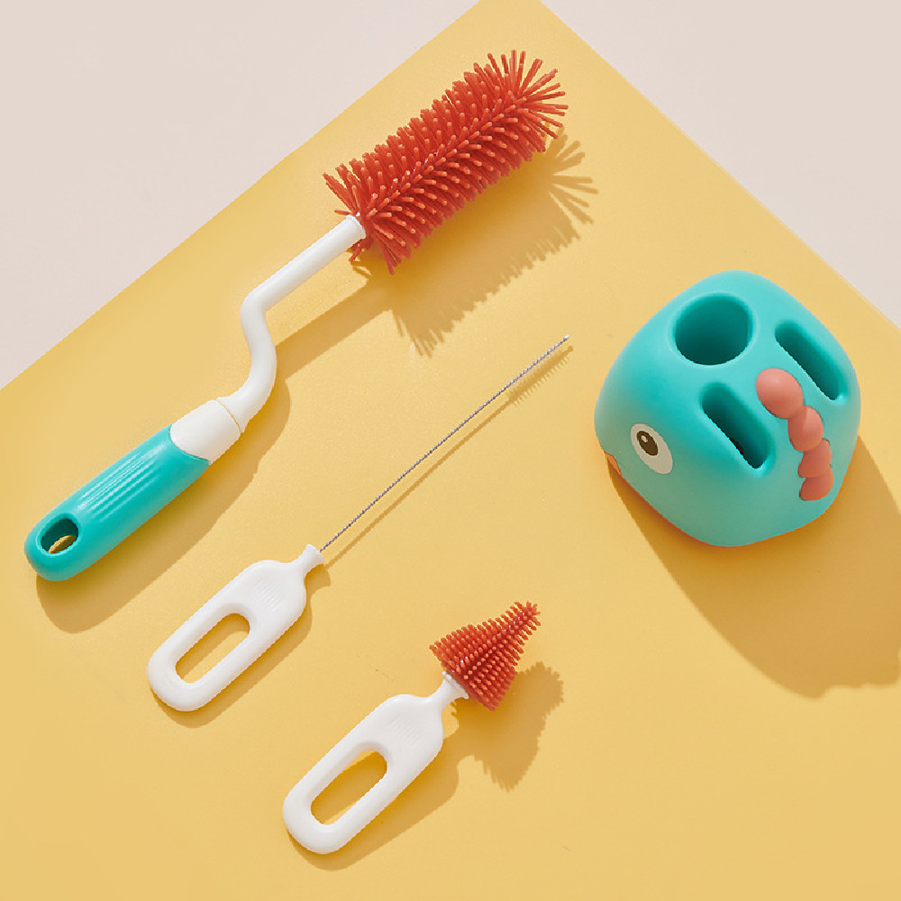 Baby Bottle Cleaner Brush Set with Storage Case