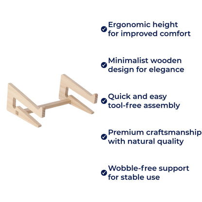 Comfortable Wooden Neck Rest for Home and Office Use