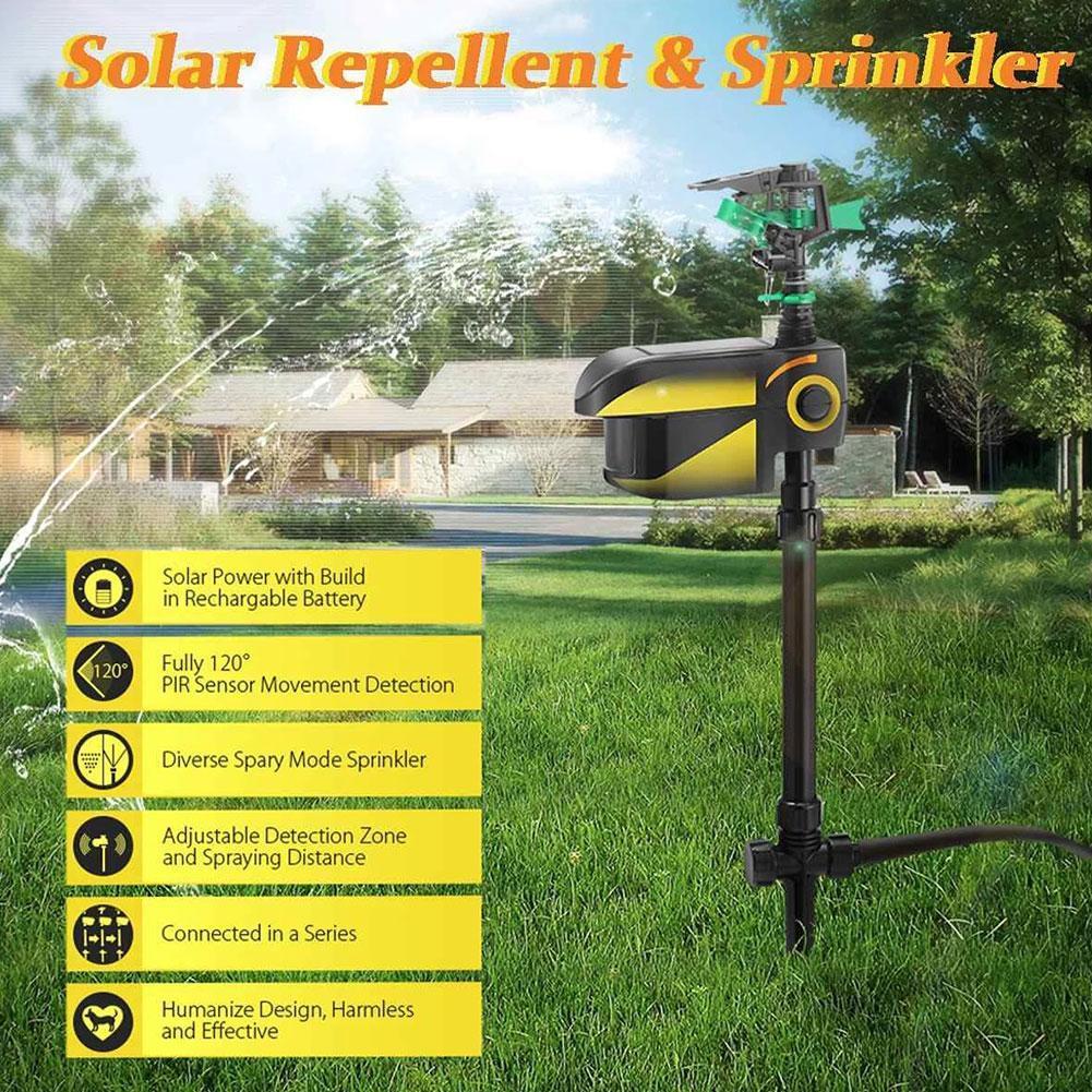Solar Powered Deer Repellent Sprinkler System