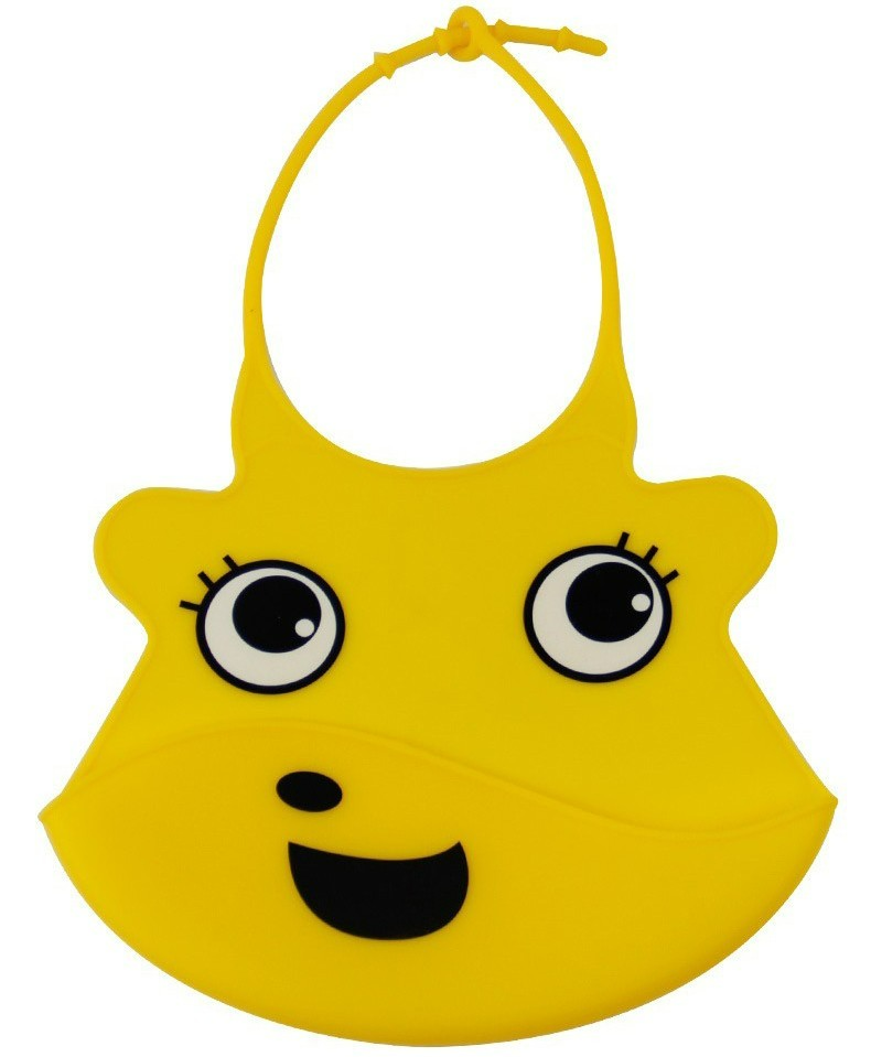 Soft Silicone Baby Bib with Crumb Catcher - Waterproof & Adjustable