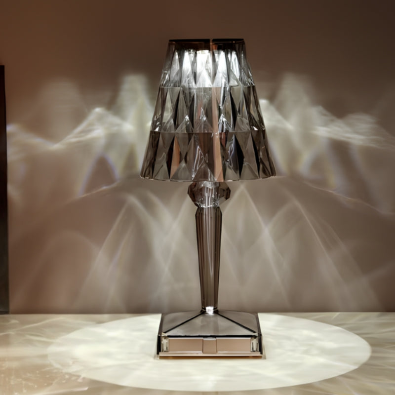 Stylish Glass Table Lamp with Touch Dimmer