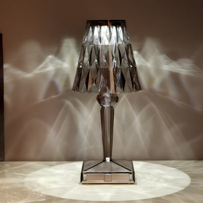 Stylish Glass Table Lamp with Touch Dimmer