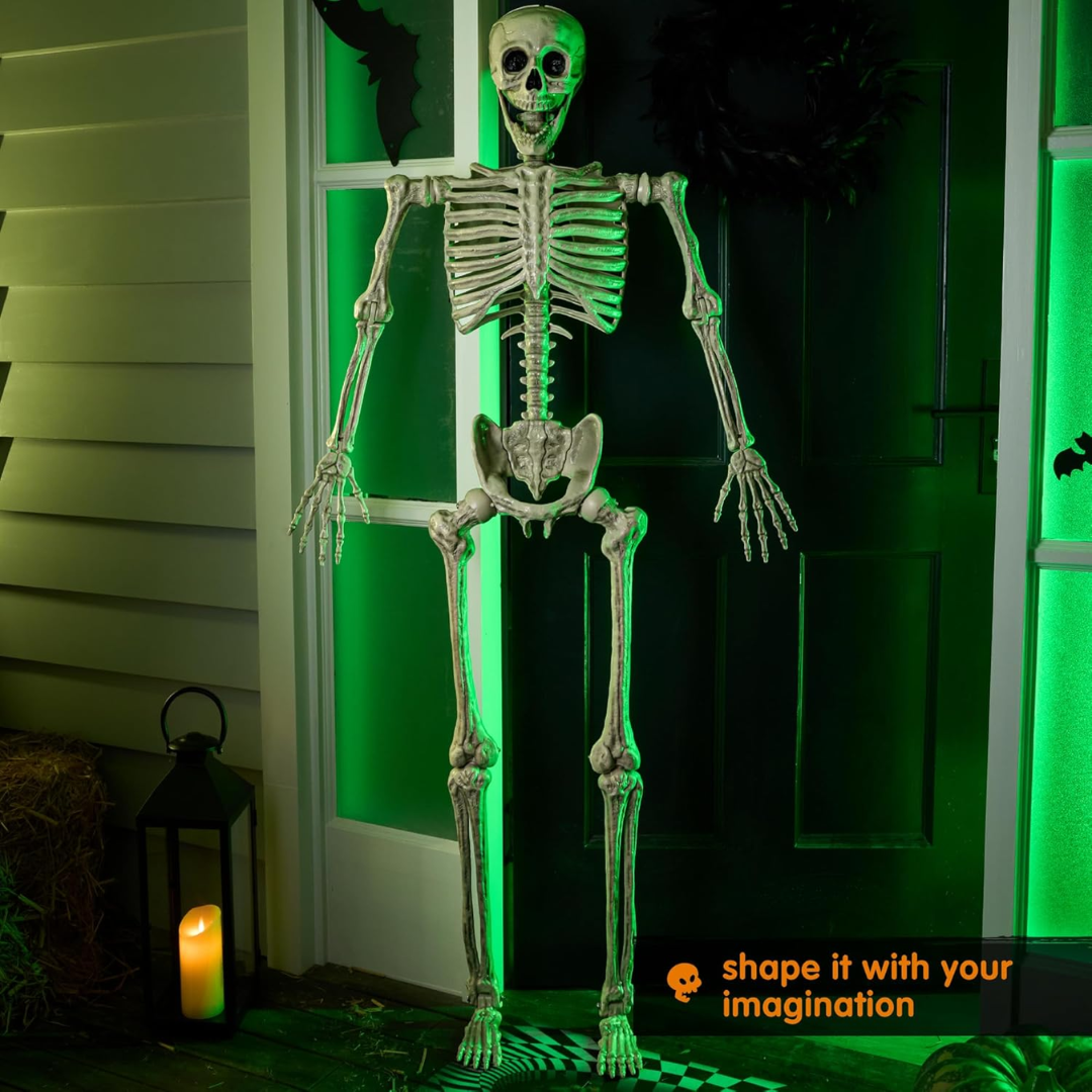 Spooky Life Size Skeleton Halloween Decor