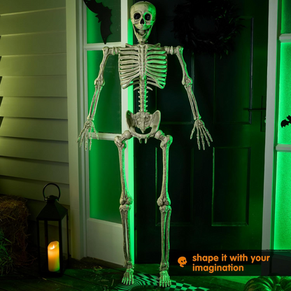 Spooky Life Size Skeleton Halloween Decor