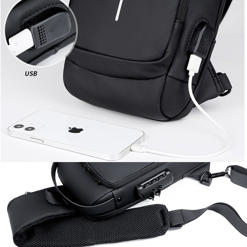 Stylish Secure Travel Crossbody Bag for Men