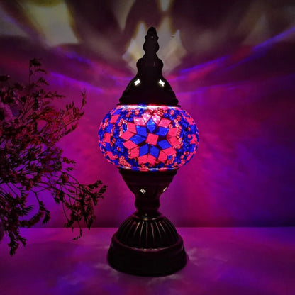 Vibrant Multicolor Glass Table Lamp