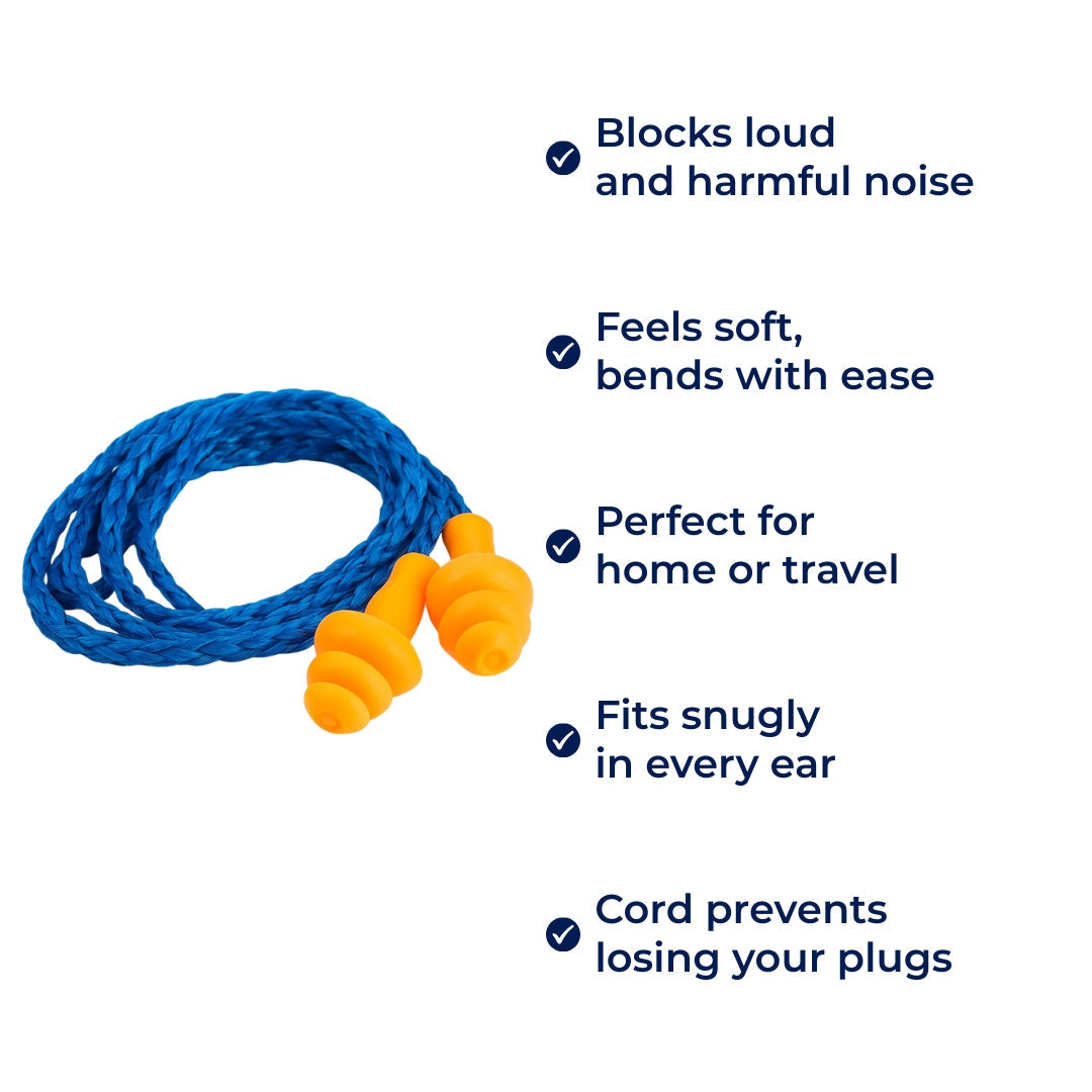 Comfortable Reusable Earplugs for Sleep and Travel