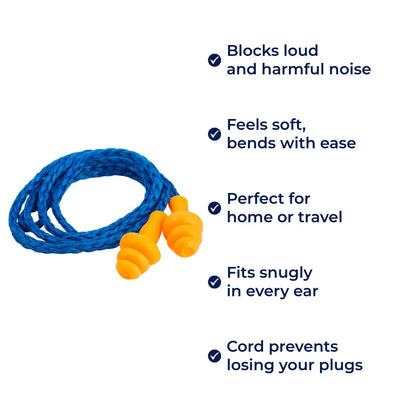 Comfortable Reusable Earplugs for Sleep and Travel