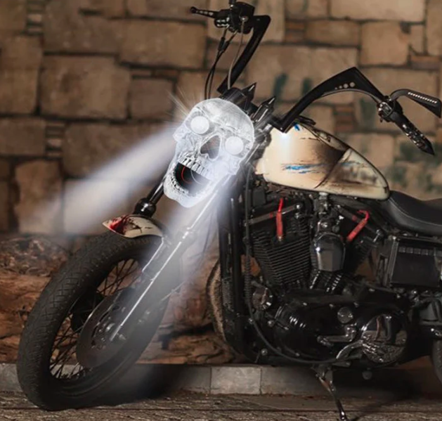 Cool LED Bike Skull Lamp