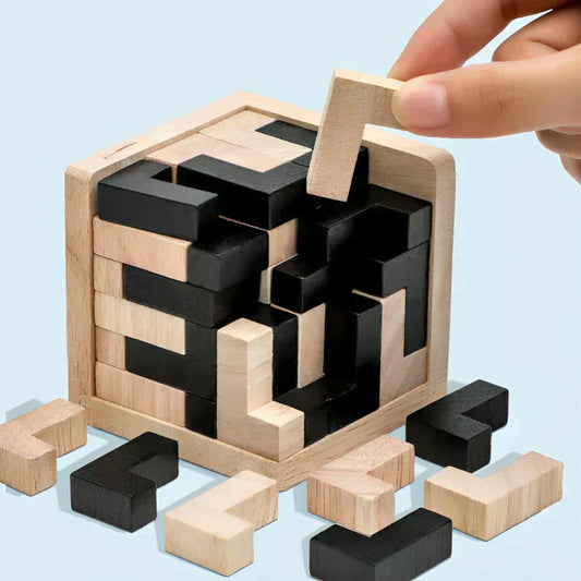 Challenging Wood Puzzle - 3D Brain Teaser Toy - Befez