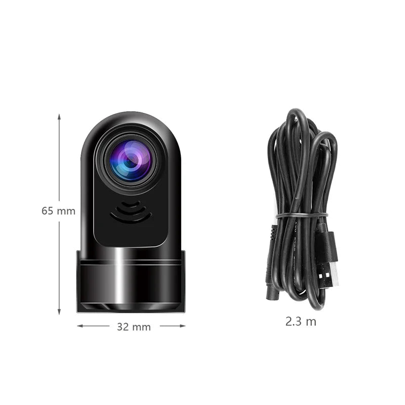 Compact 1080P HD Car Dash Cam with 360 Rotation - Befez