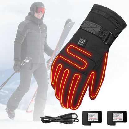 Warm Electric Gloves for Winter - Touchscreen Friendly