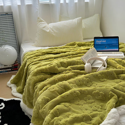 Cozy Plush Sherpa Blanket Soft Fleece Throw