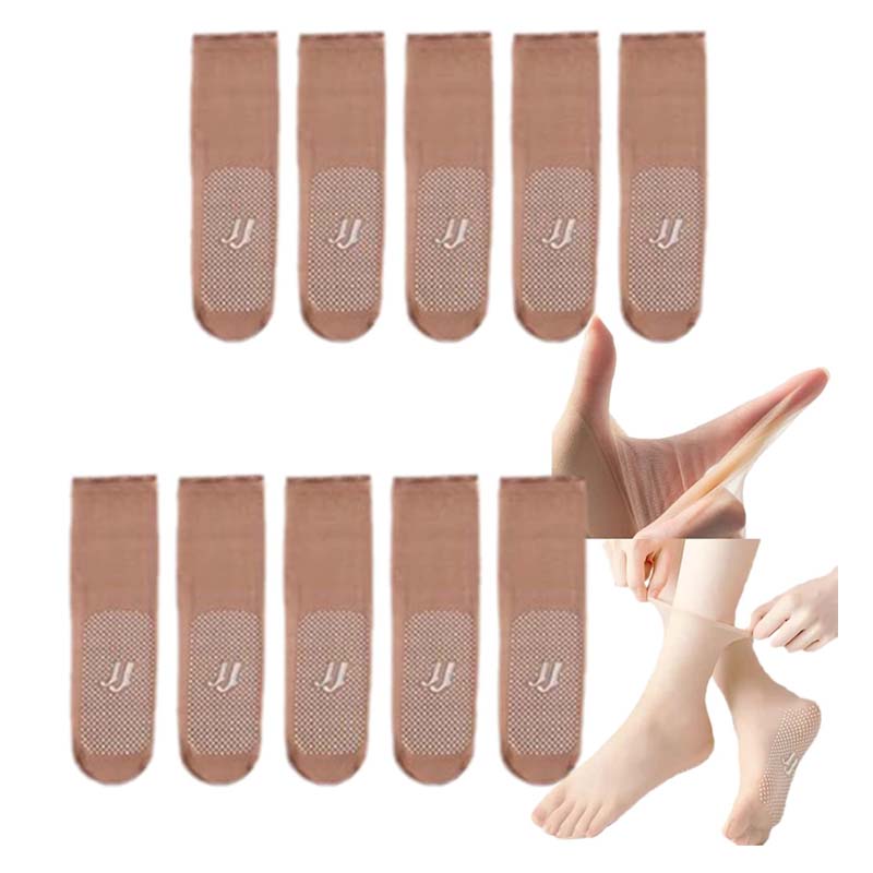 Befez | Breathable No-Show Crystal Socks for Women