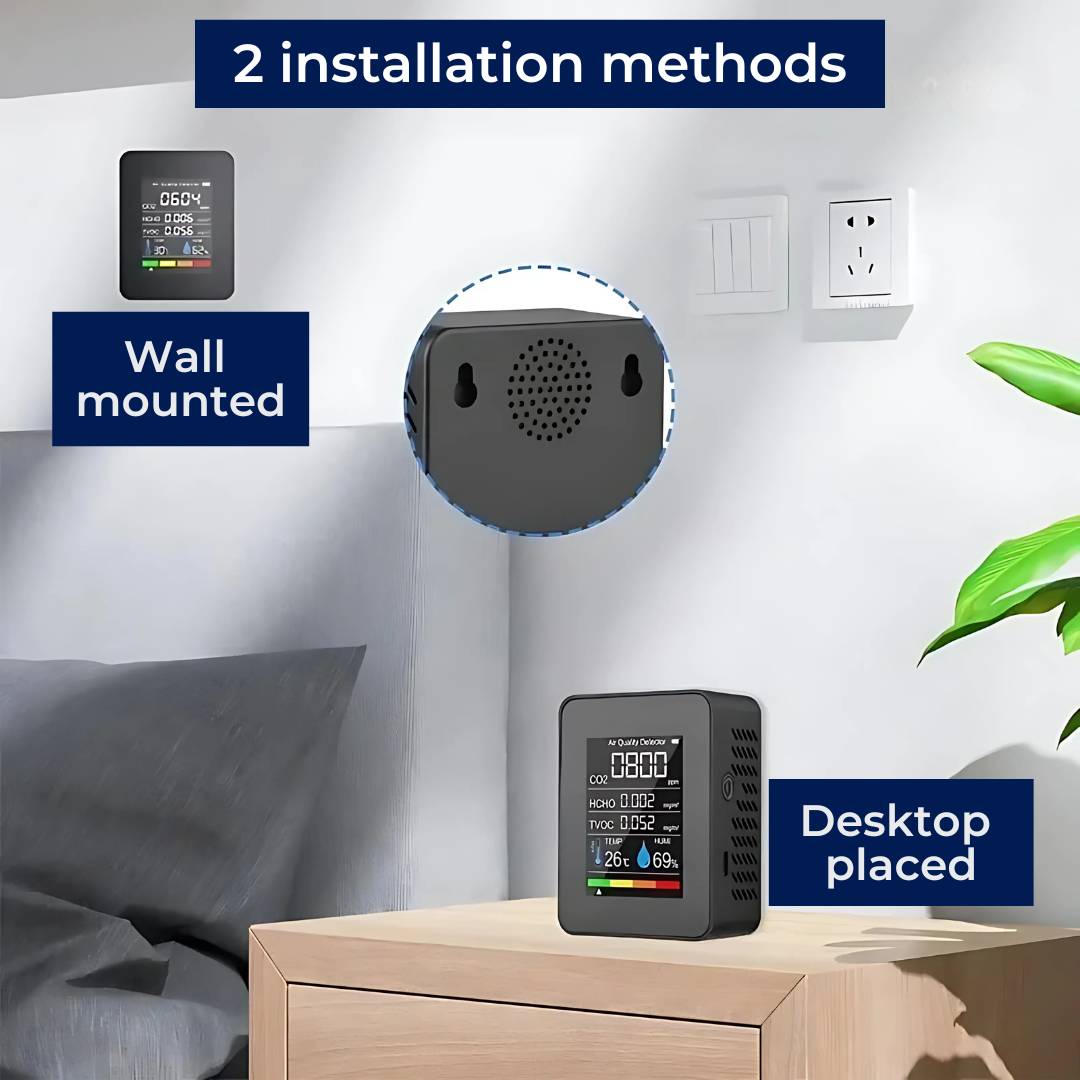 Accurate Home Air Quality Tester with Real-Time Alerts
