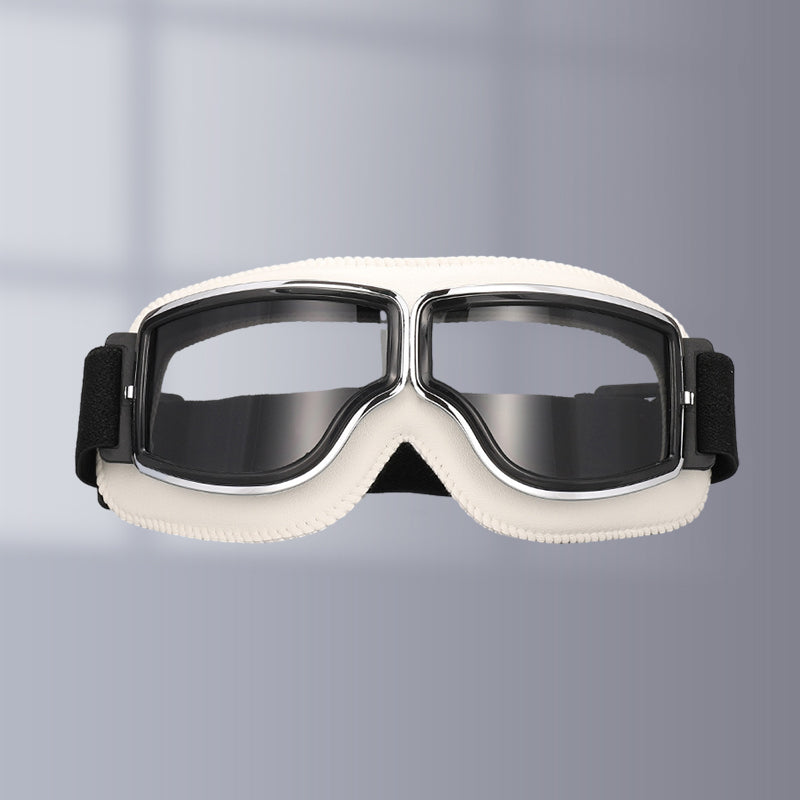 Classic Biker Goggles with Swap Lenses and Cushioning
