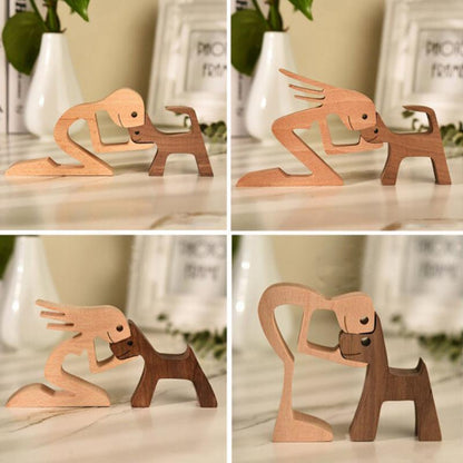 Cute Animal Figurine Wooden Table Decor