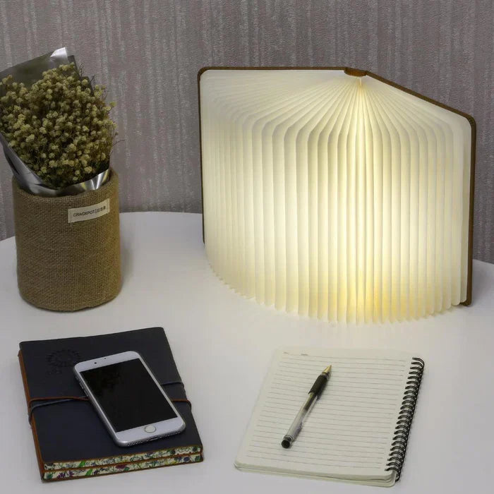 Compact LED Reading Lamp with Flexible Arm