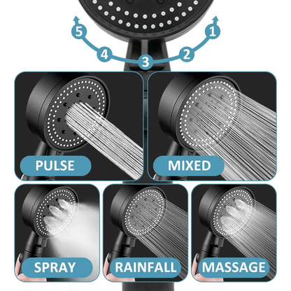 Befez | Adjustable Shower Head with 5 Spray Modes