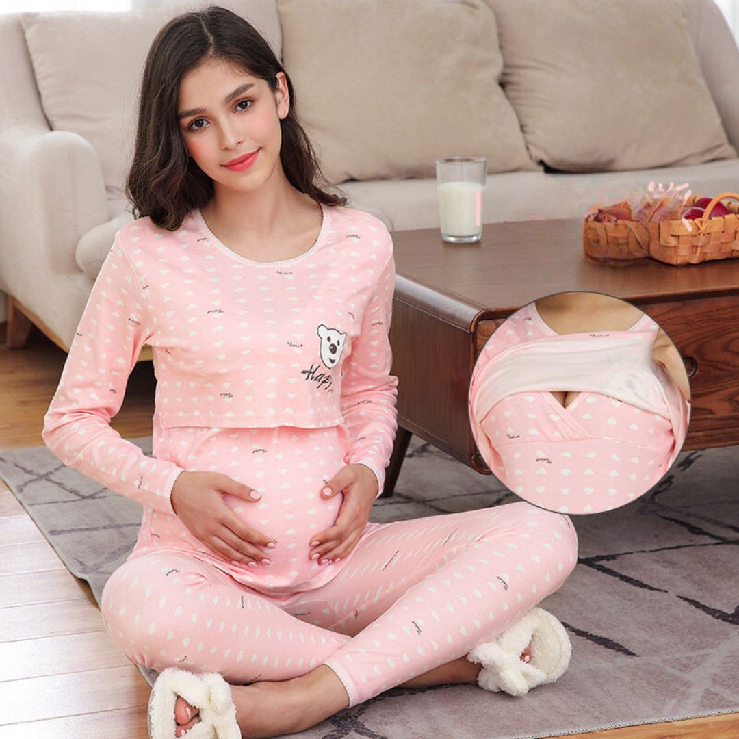 Cozy Maternity Dress for Lounging at Home