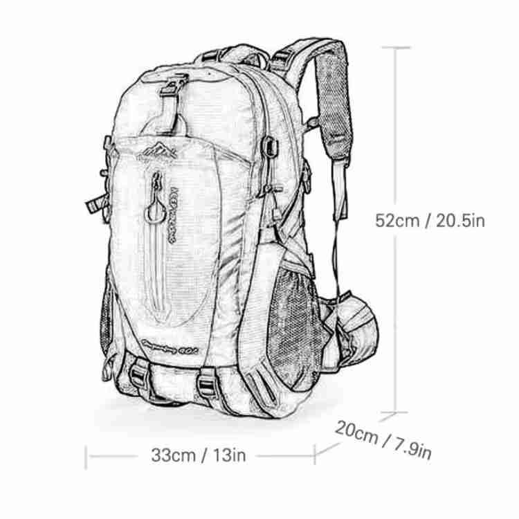 Waterproof 40L Hiking Backpack for Outdoor Travel