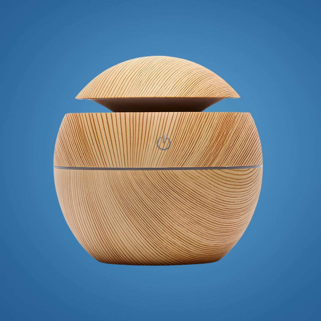 Soothing Cool Mist LED Nightlight - Wooden Finish