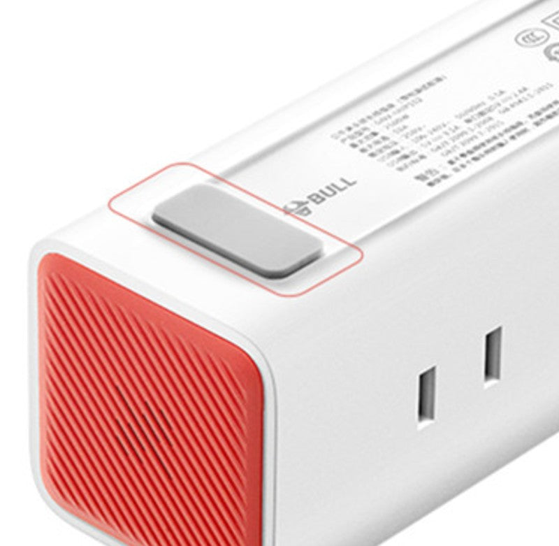 Compact USB Charging Station with Clock and Outlet