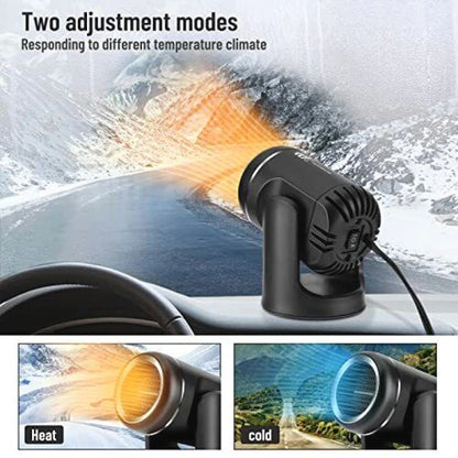 Compact 360° Rotating Car Heater