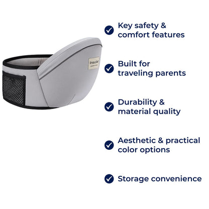 Comfortable Baby Hip Carrier with Padded Support