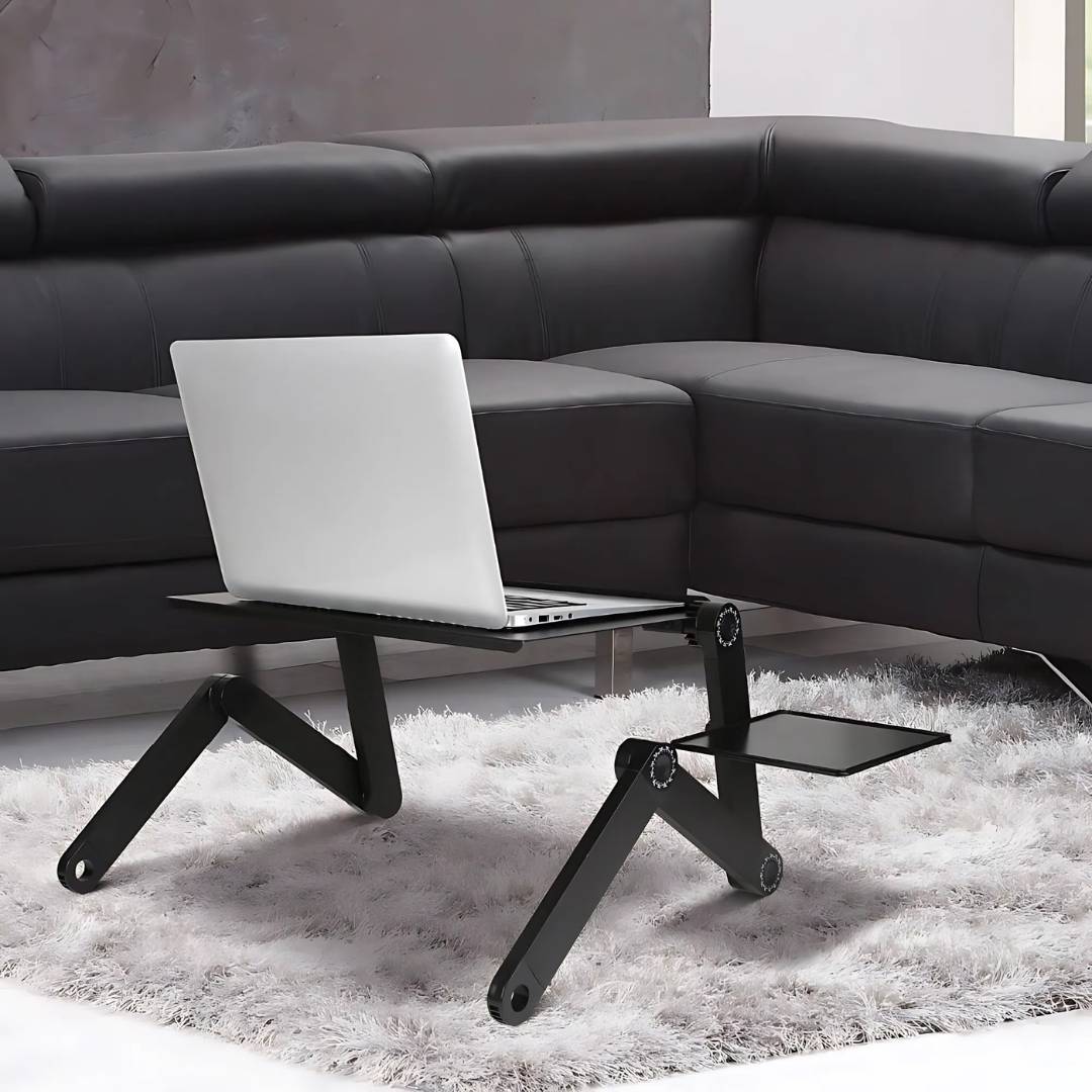 Portable Adjustable Laptop Riser with Cooling Fan