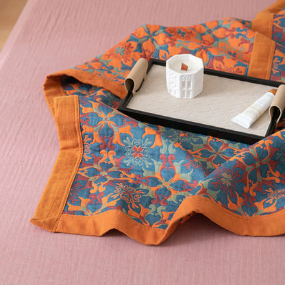 Colorful Patchwork Six Layer Cotton Bed Quilt