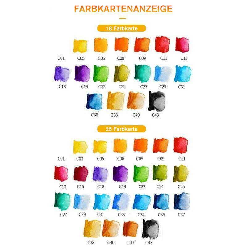 Vibrant Watercolor Gouache Paint Set