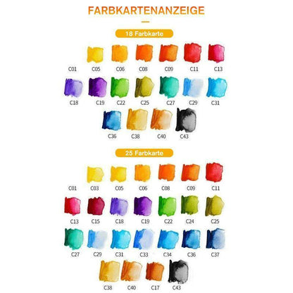 Vibrant Watercolor Gouache Paint Set
