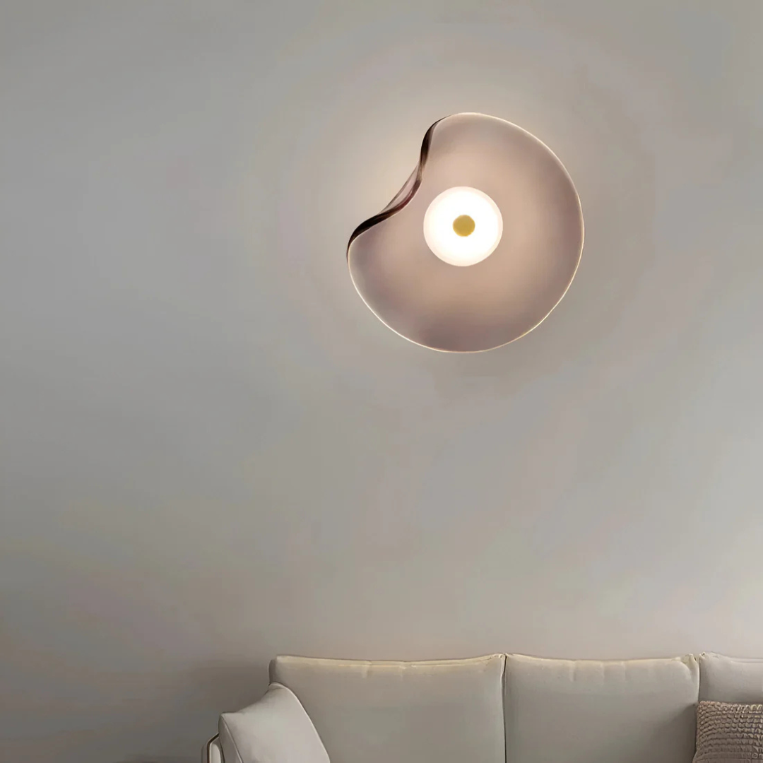 Stylish Round Glass Wall Light