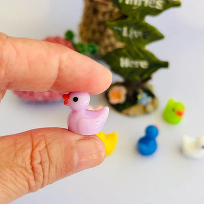 Cute Small Yellow Duck Figurine
