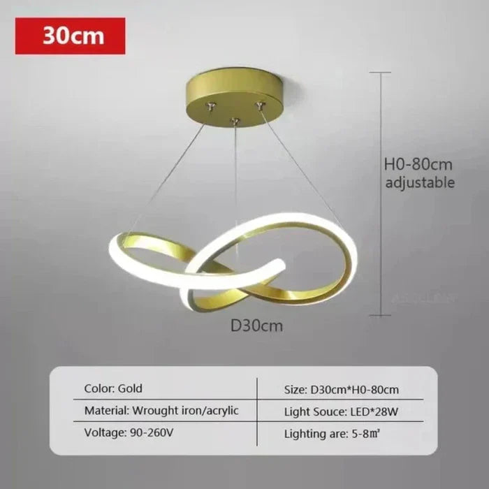 Stylish LED Ceiling Light - WaveGlow