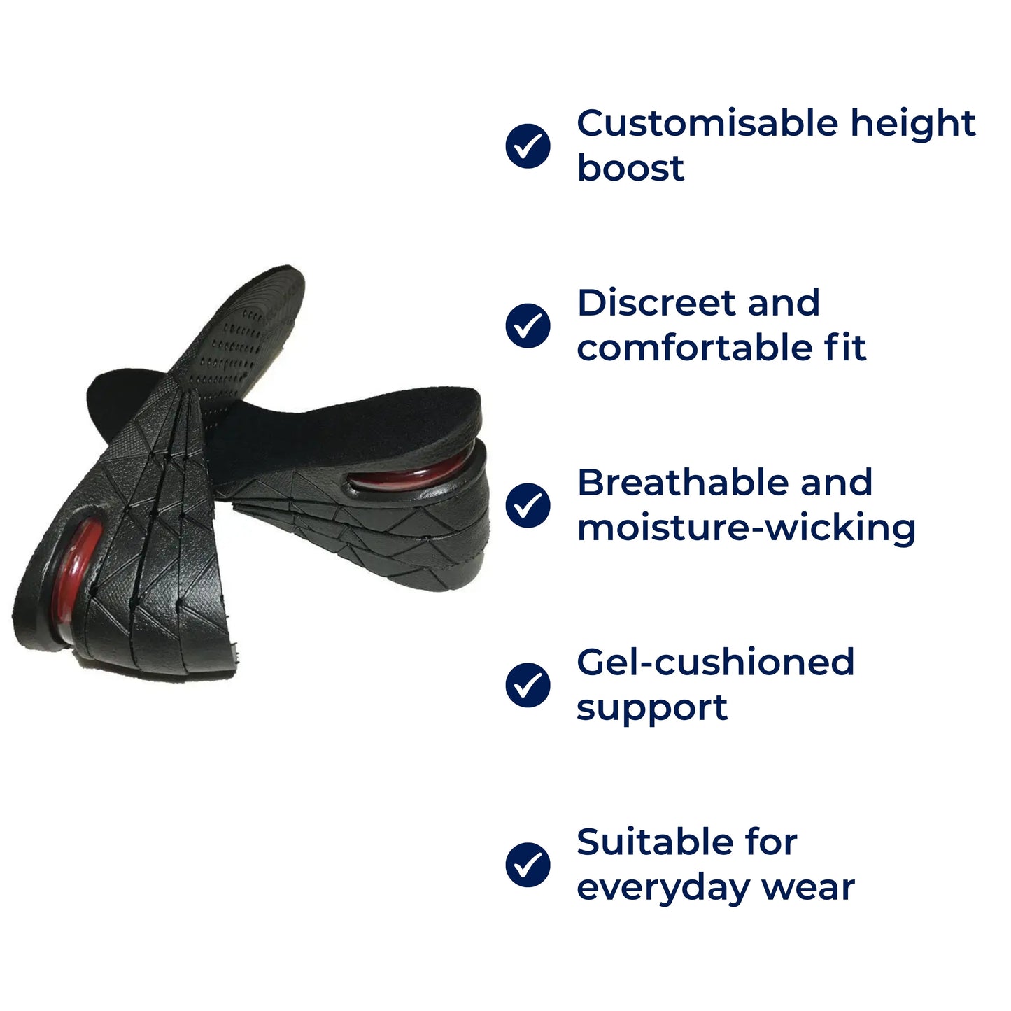 Comfortable Gel Heel Insoles for Work and Daily Wear