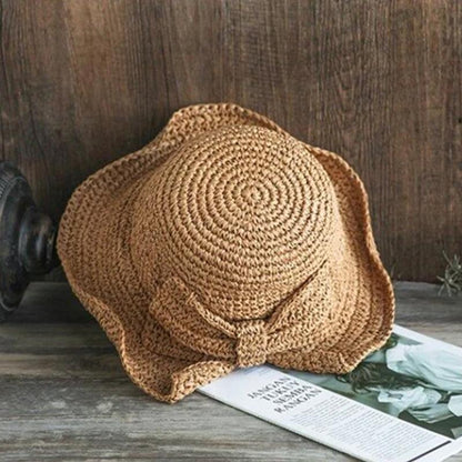 Classic Summer Sun Hat with Ribbon Detail