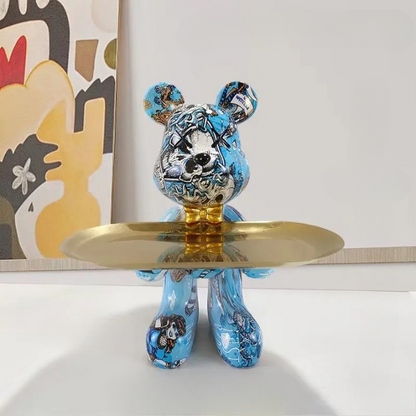 Stylish Bear Figurine Home Decor Statue