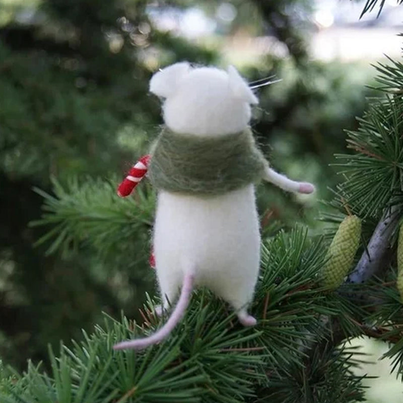 Spooky Felt Rat Decor Ornament