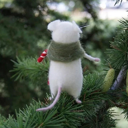 Spooky Felt Rat Decor Ornament