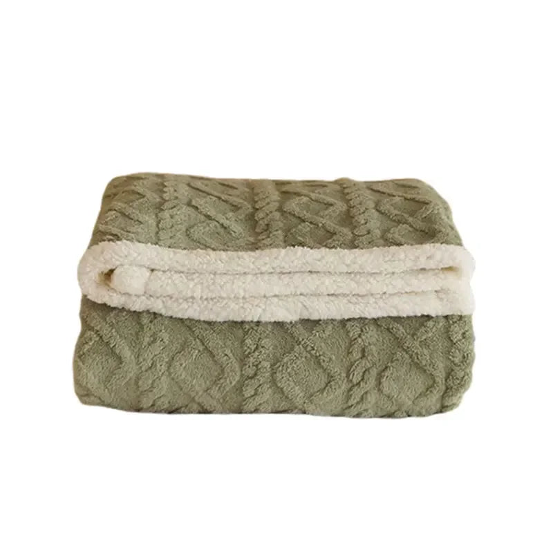 Soft Plush Wool Blanket for Winter Warmth - Befez