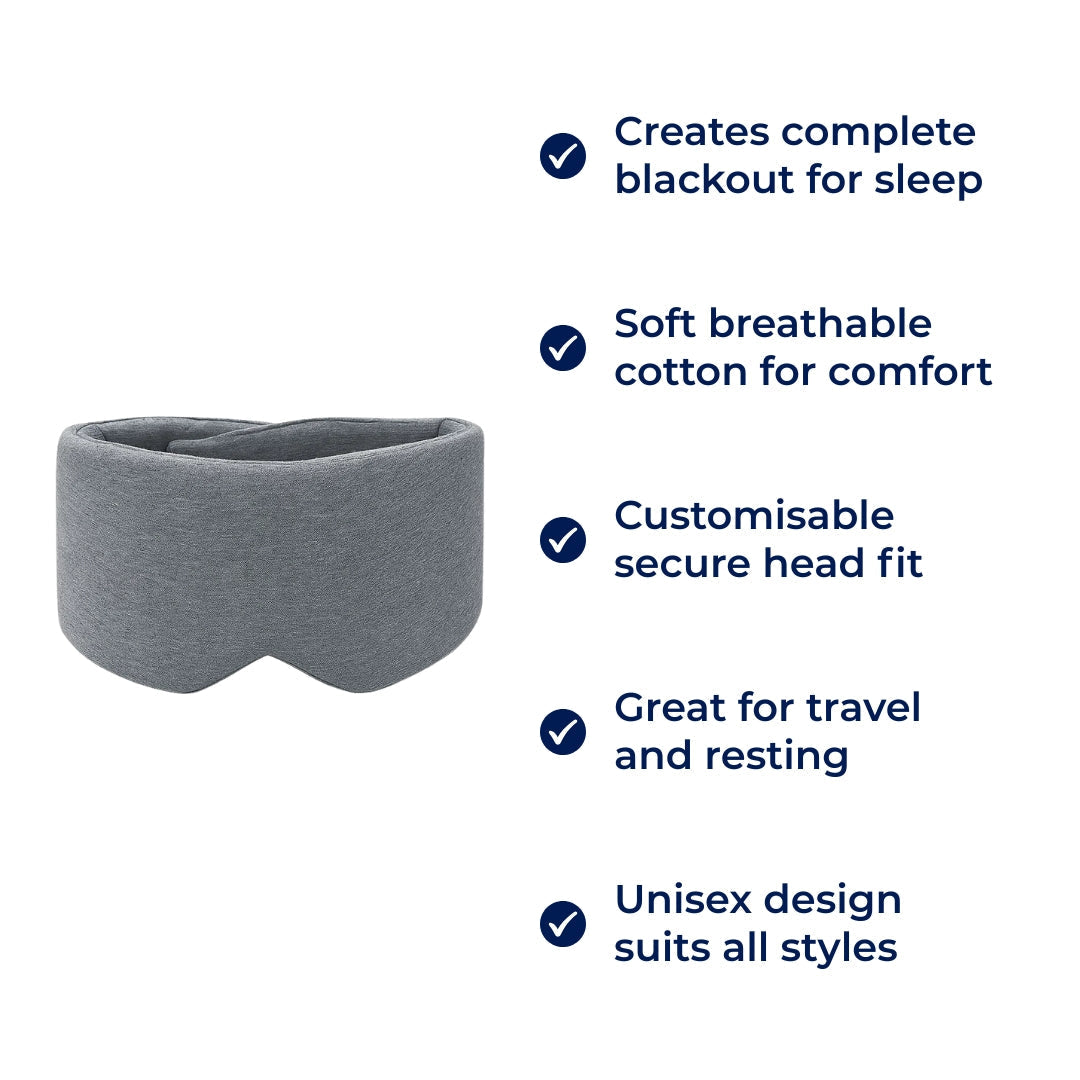 Blackout Sleep Mask Soft Cotton Eye Mask
